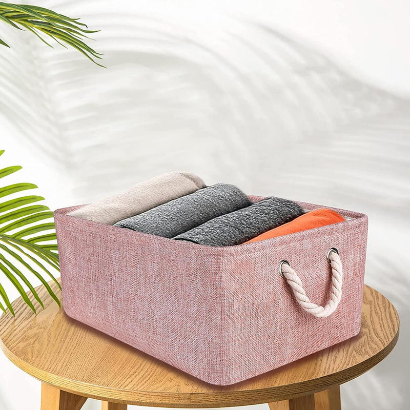 Pink Storage Box Foldable Storage Basket – Mangata